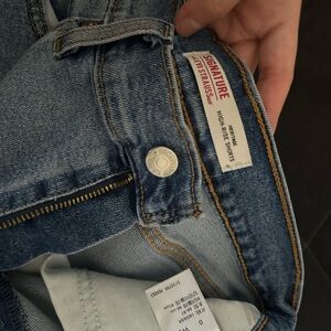 Levi's High Rise Blue Jean Shorts Classic Denim